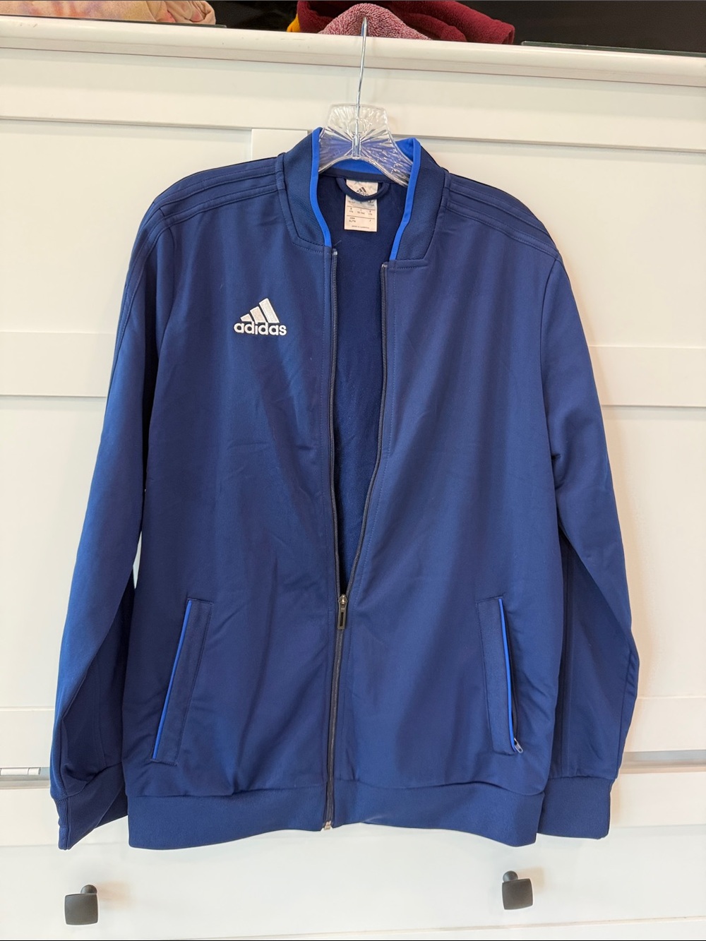 Adidas Condivo 18 Navy Blue Track Jacket Mens XLarge Blue Full Zip Training